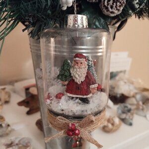 Santa Christmas Tree  ornament (Handmade)